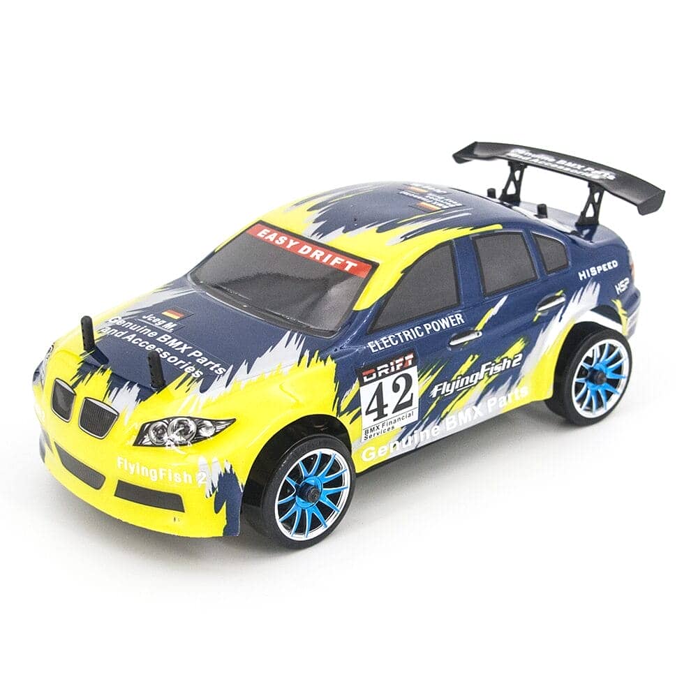 картинка Радиоуправляемая машина для дрифта HSP FlyingFish2 BMW Drift Car 4WD 1:16 2.4G - 94163-16303 