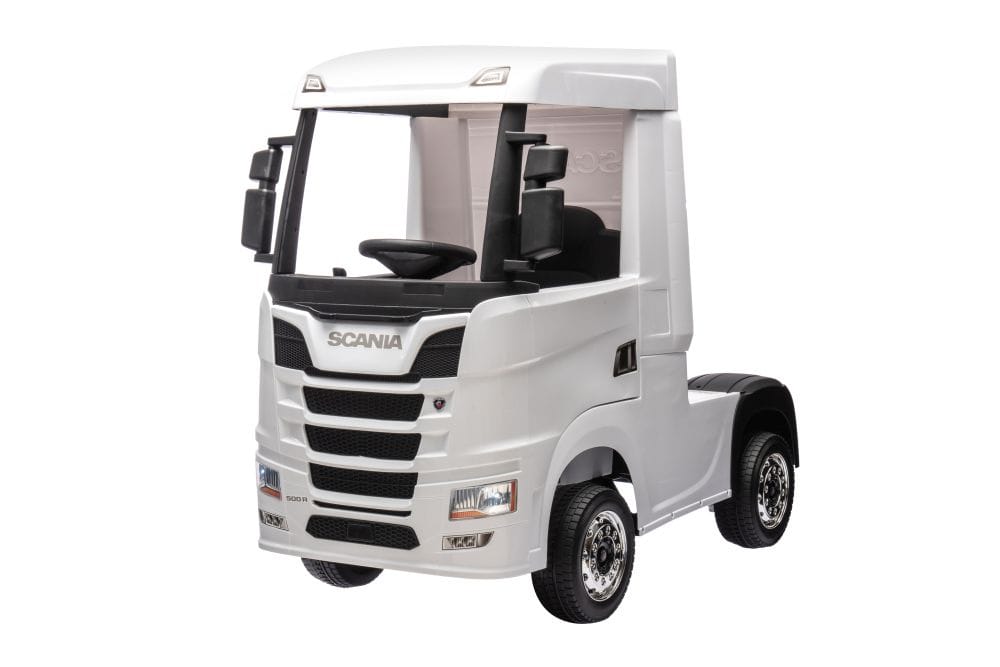 картинка Детский электромобиль фура Scania 500R 4WD 12V - HL698-LUX-WHITE 