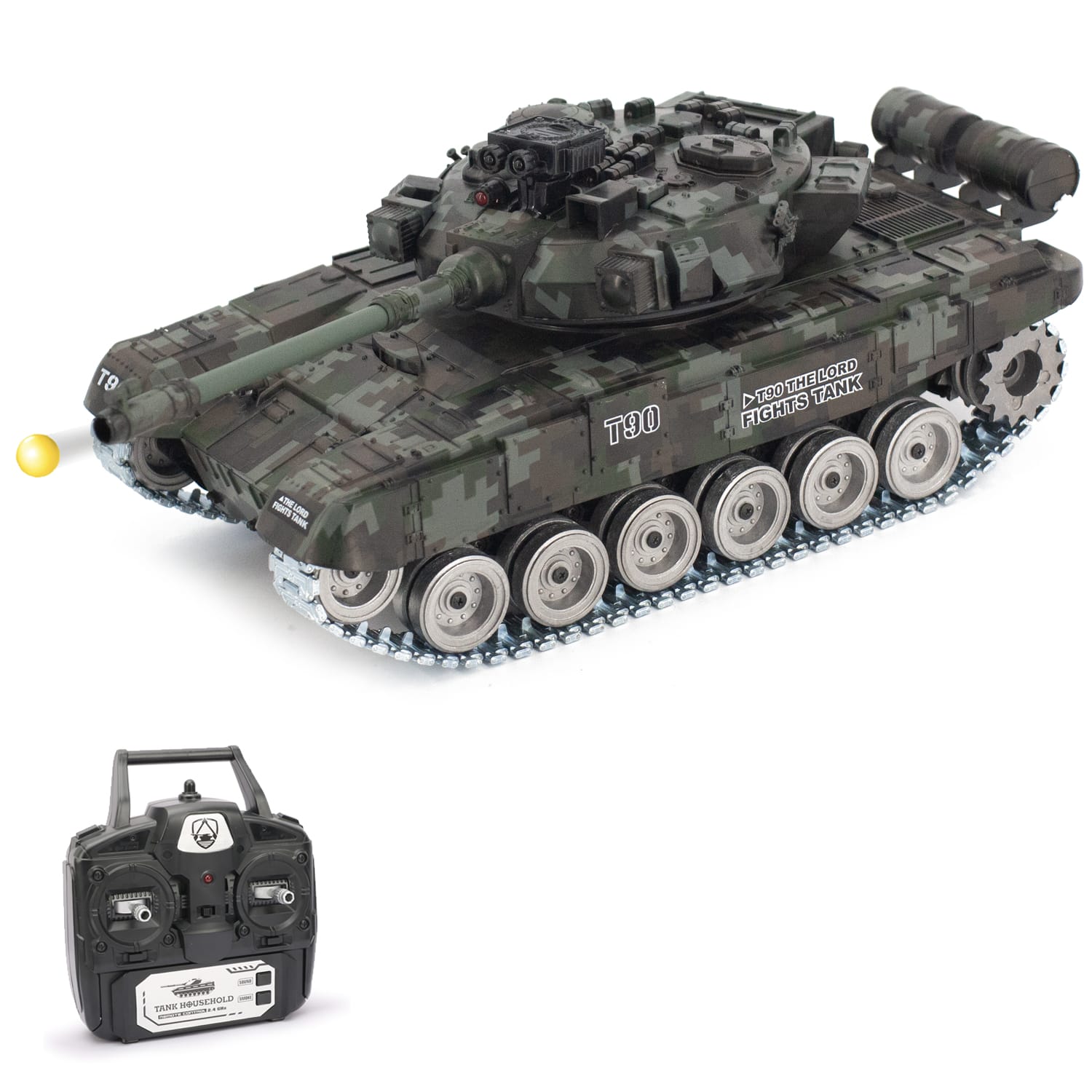 картинка Радиоуправляемый танк R-WINGS RUSSIA T-90 Vladimir - RWG021-818-PRO-CAMO 