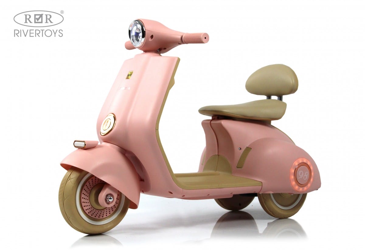 картинка Детский электроскутер K444PX-A розовый 