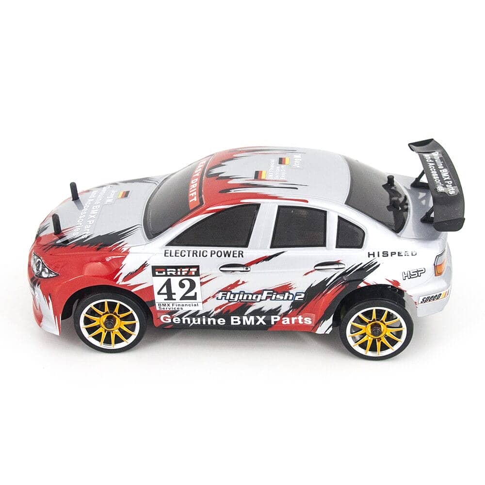 картинка Радиоуправляемая машина для дрифта HSP FlyingFish2 BMW Drift Car 4WD 1:16 2.4G - 94163-16302 