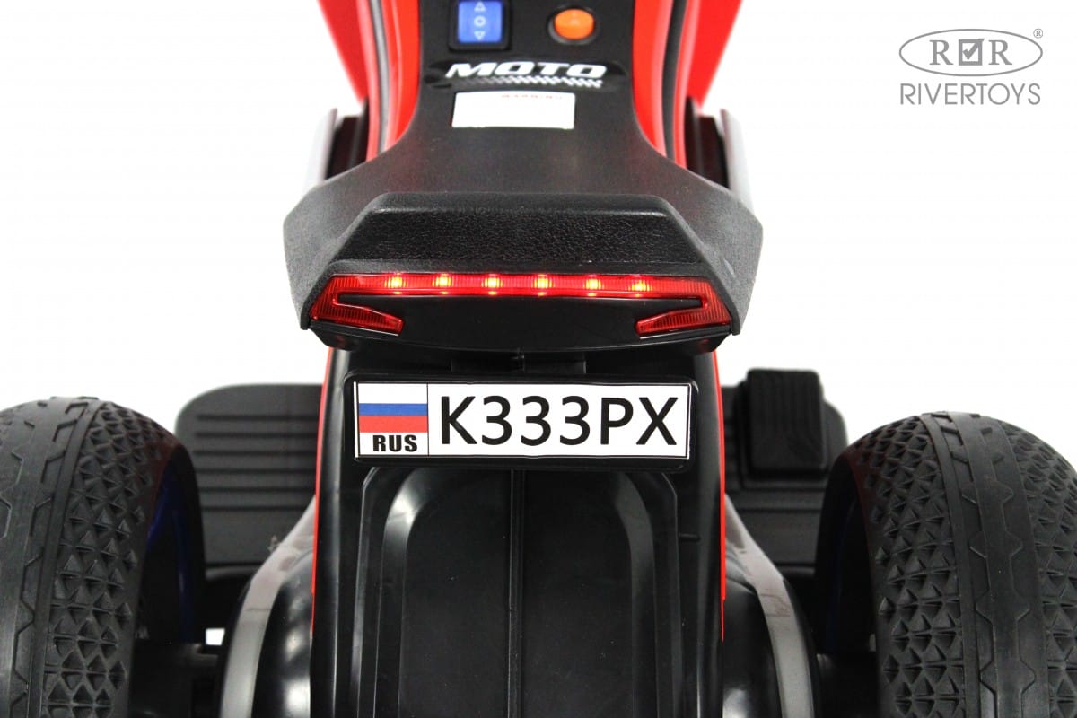 картинка Детский электротрицикл K333PX красный 