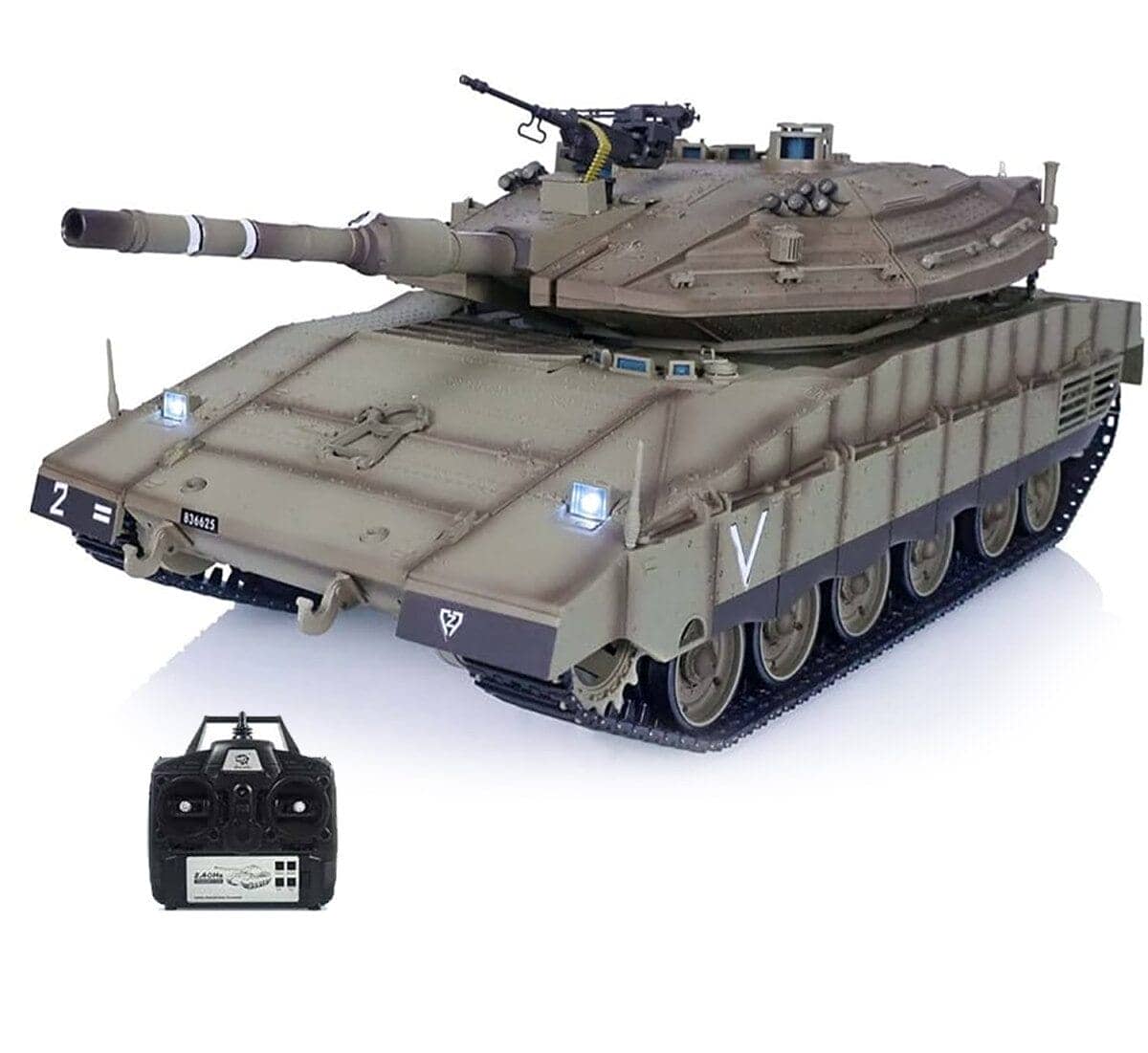 картинка Радиоуправляемый танк Heng Long Merkava MK4 S version V7.0 масштаб 1:16 2.4G - 3958-1Upg V7.0 