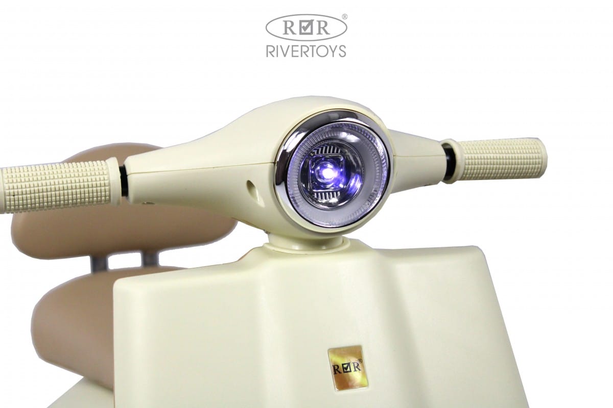 картинка Детский электроскутер K444PX-A бежевый 