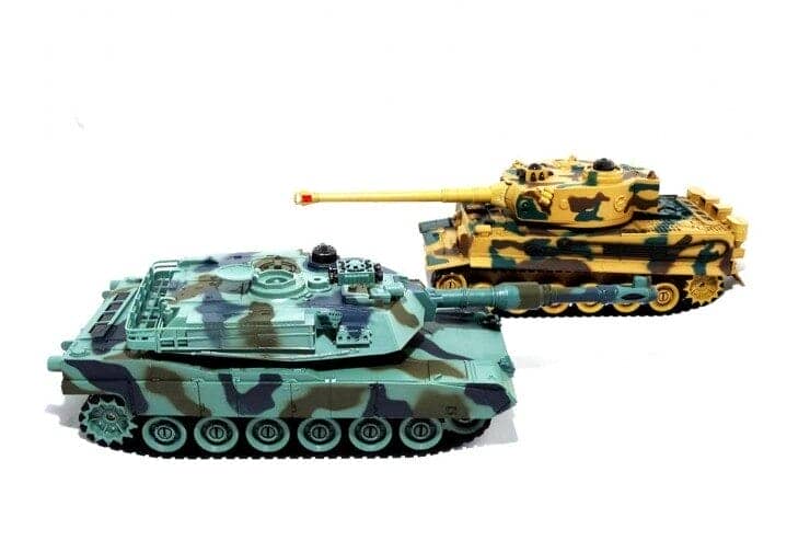 картинка Радиоуправляемый танковый бой (Abrams M1A2PK США + GERMAN TIGER Германия) 2.4GHz - ZG-99823 