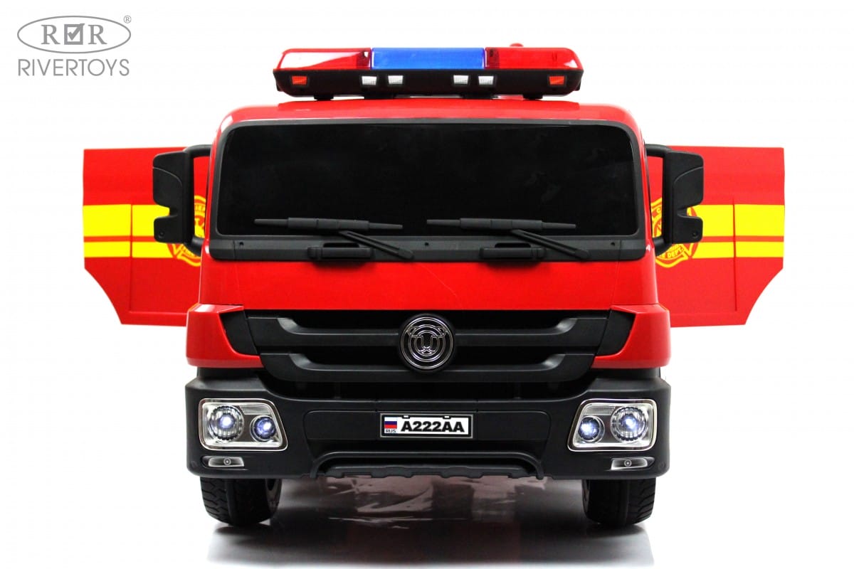 картинка Детский электромобиль A222AA (пожарная) красный 