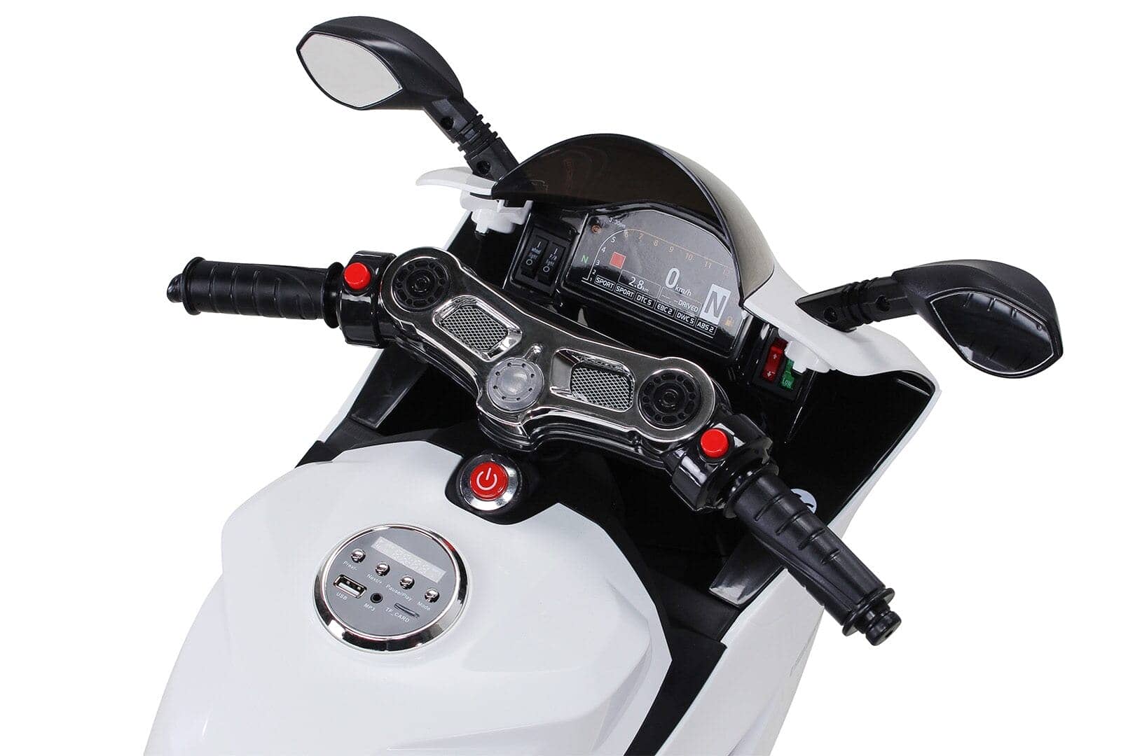 картинка Детский электромобиль - мотоцикл Ducati White - SX1628-G 