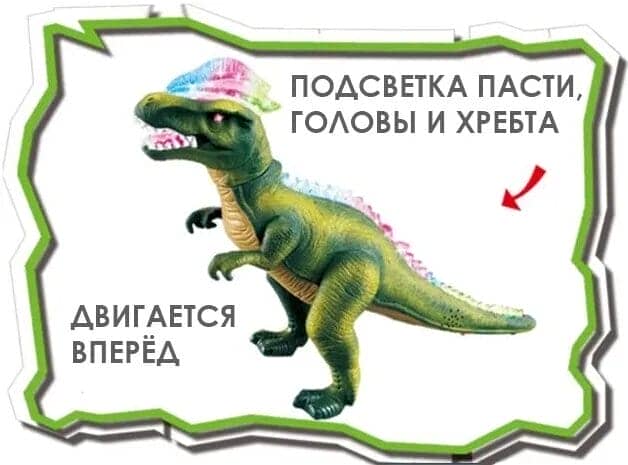 картинка Радиоуправляемый динозавр Тираннозавр JiaQi (световые и звуковые эффекты) - TT348 