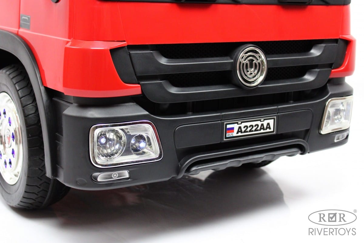 картинка Детский электромобиль A222AA (пожарная) красный 