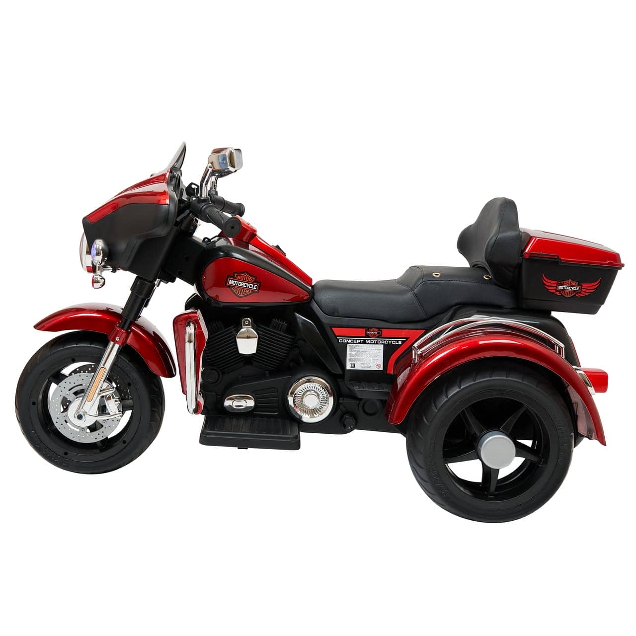 картинка Трицикл Harley-Davidson Moto 7173 Красный краска 