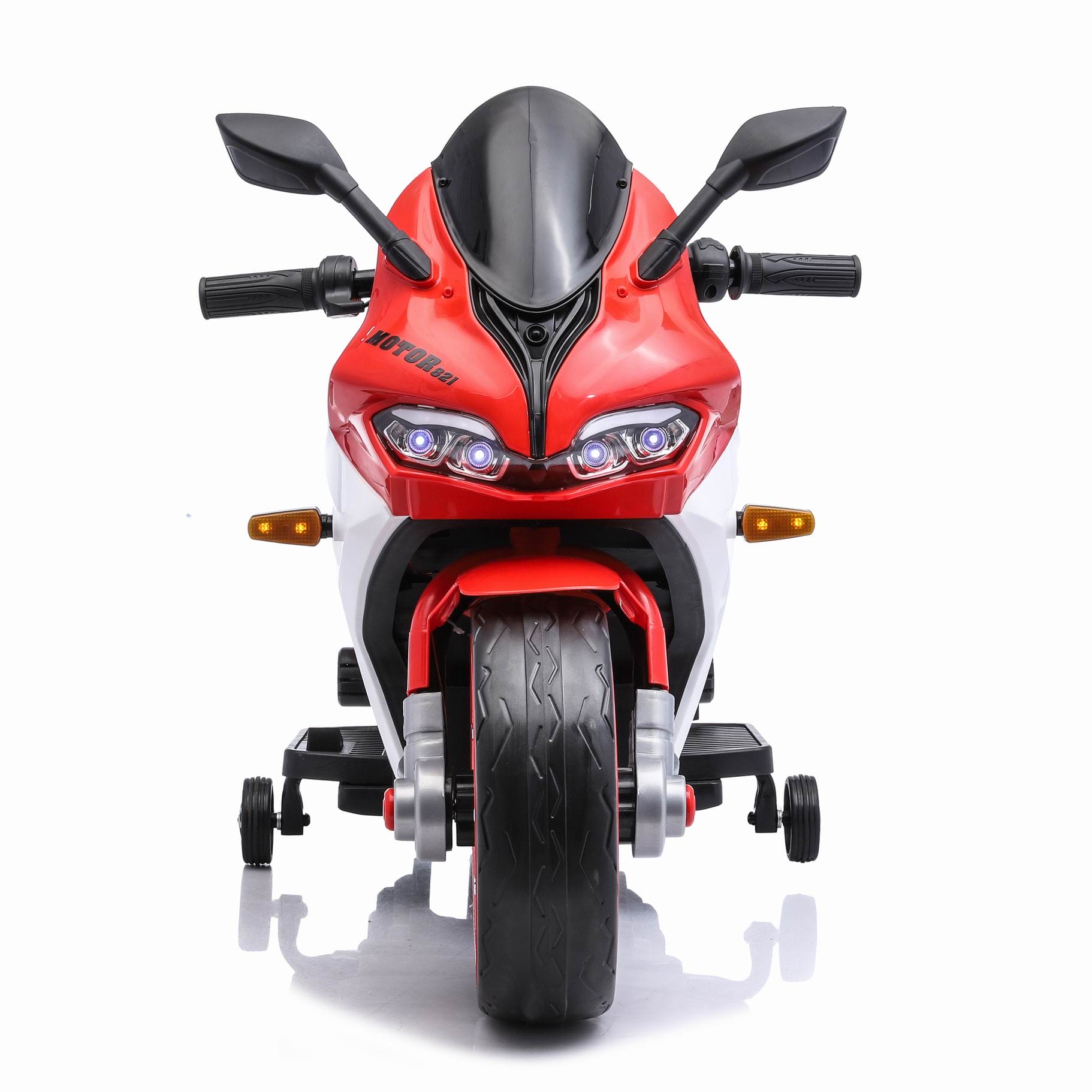 картинка Детский электромотоцикл Ducati (12V, EVA, ручка газа, спидометр) - FT-821-RED-WHITE 