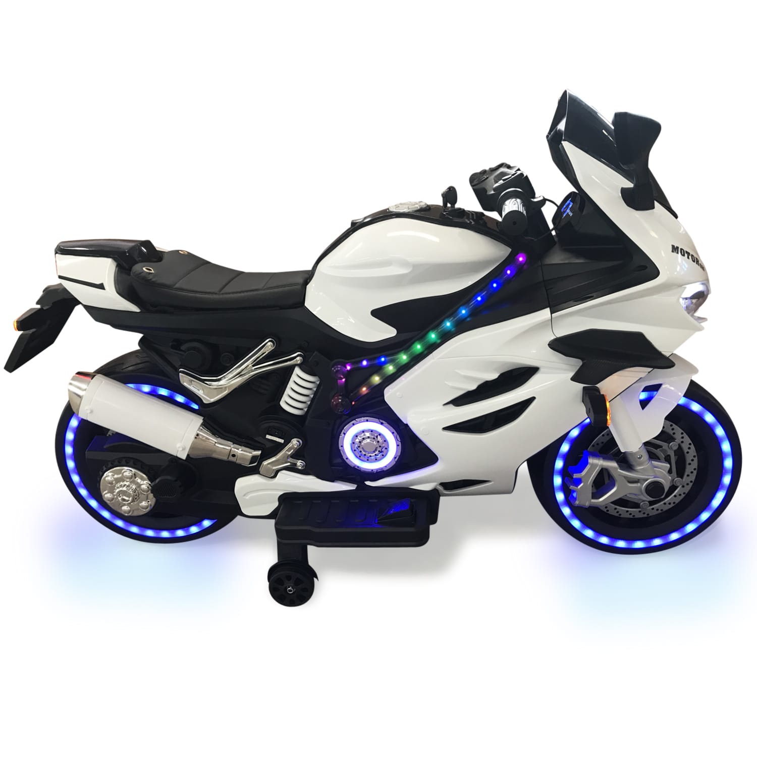картинка Детский электромотоцикл Ducati (12V, EVA, ручка газа, спидометр) - FT-921-WHITE 